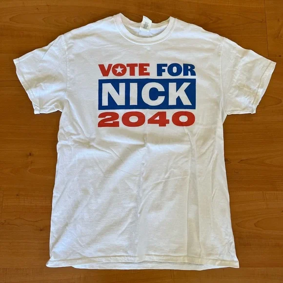 Jonas Brothers “Vote for Nick 2040” “Happiness Begins” Era official merch size M - Picture 1 of 2